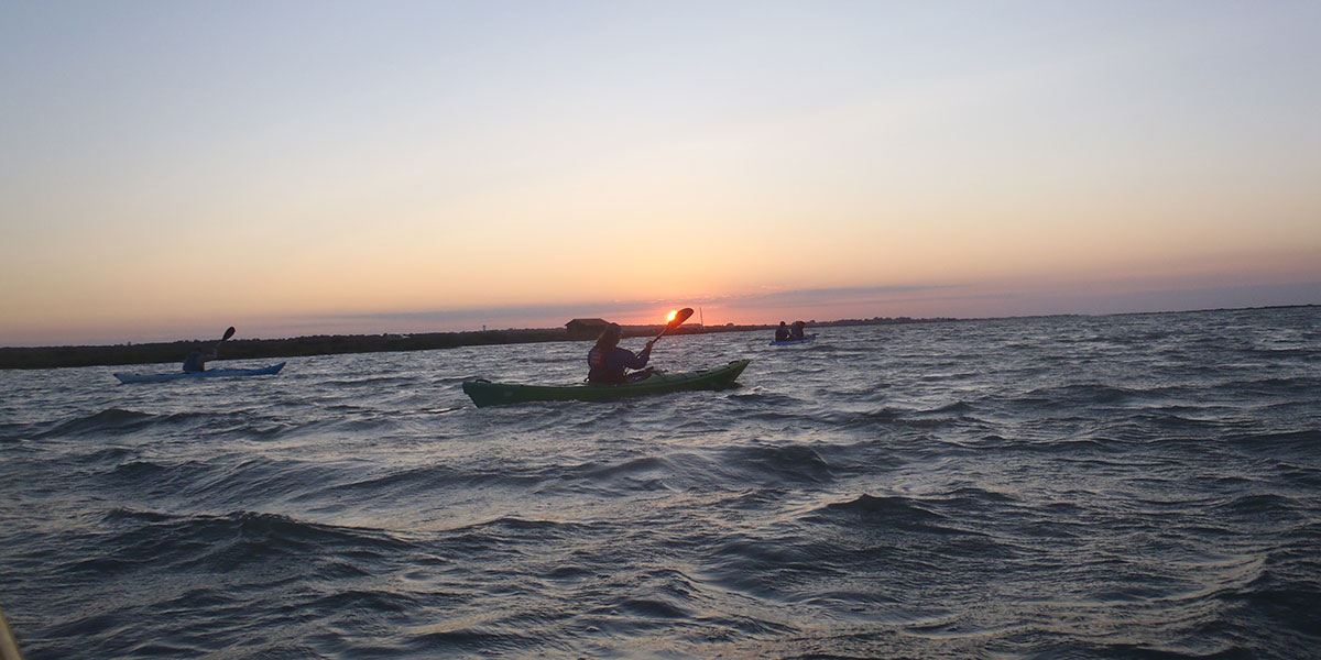 Coucher de soleil Kayak